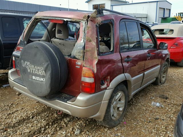 JS3TD62VX34100912 - 2003 SUZUKI GRAND VITA RED photo 4