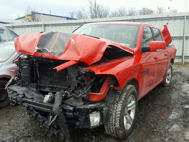 1C6RR7MT9GS215361 - 2016 RAM 1500 SPORT RED photo 2