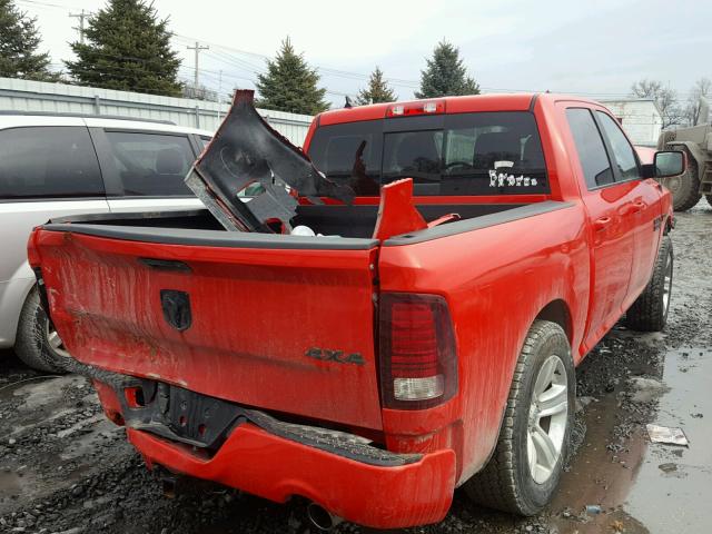 1C6RR7MT9GS215361 - 2016 RAM 1500 SPORT RED photo 4