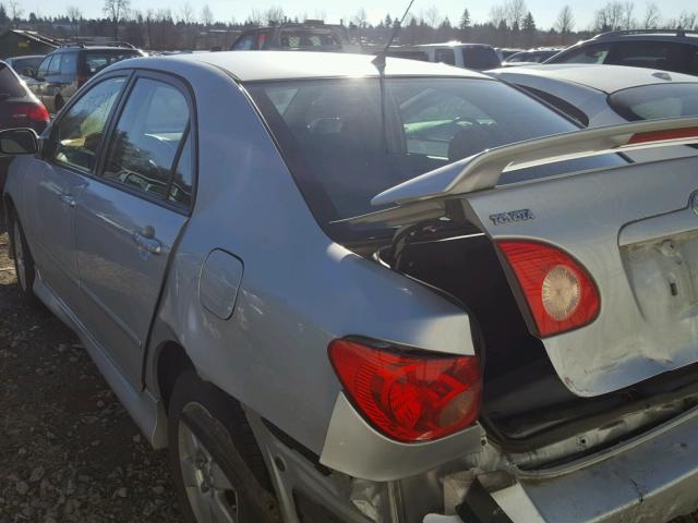 1NXBR32E38Z993180 - 2008 TOYOTA COROLLA CE SILVER photo 3