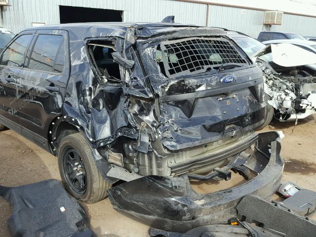 1FM5K8AR3HGB55748 - 2017 FORD EXPLORER P BLACK photo 9