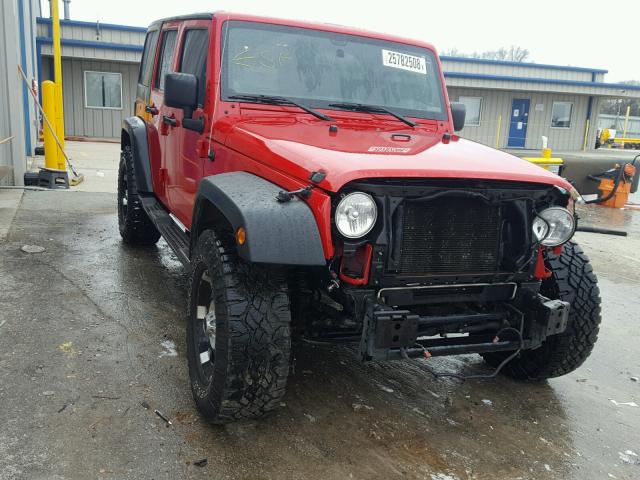 1J4BA3H16BL513575 - 2011 JEEP WRANGLER U RED photo 1