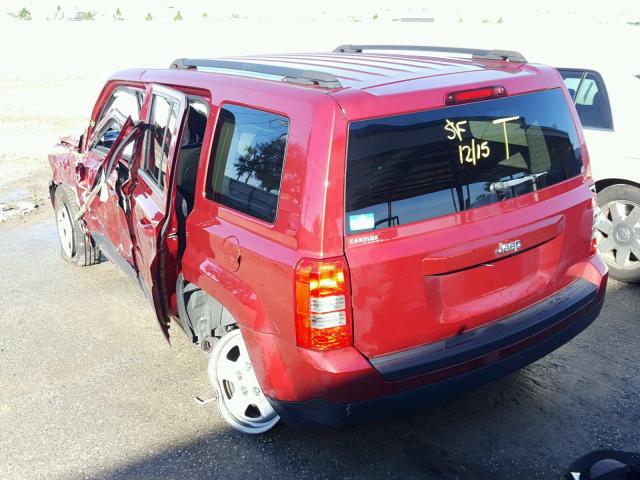 1C4NJPBA0FD409571 - 2015 JEEP PATRIOT SP RED photo 3