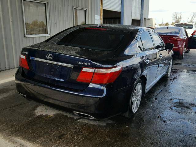 JTHBL46FX95085298 - 2009 LEXUS LS 460 BLUE photo 4