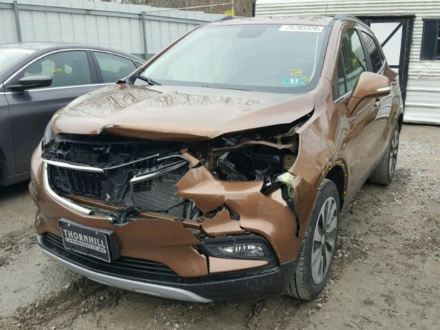 KL4CJCSB2HB086013 - 2017 BUICK ENCORE ESS BROWN photo 2