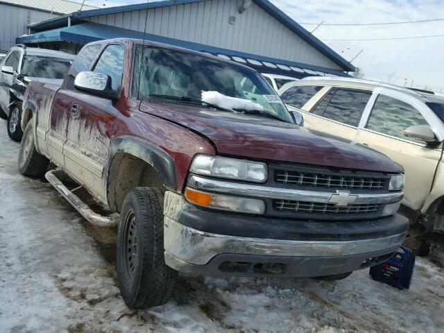 1GCEK19T1YE236285 - 2000 CHEVROLET SILVERADO MAROON photo 1