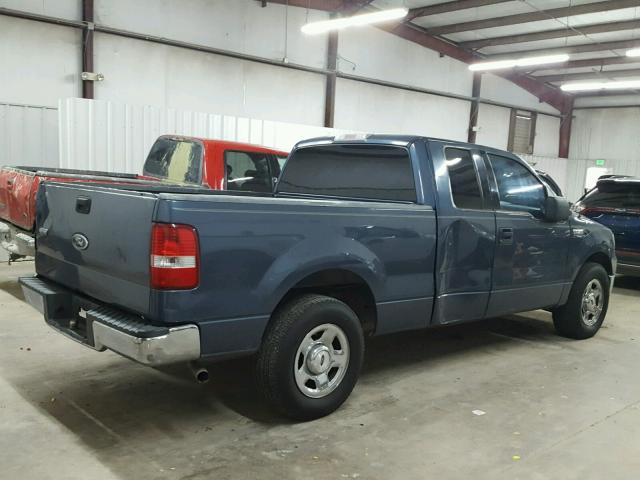 1FTRX12W04NC13274 - 2004 FORD F150 BLUE photo 4