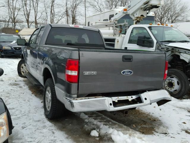 1FTPX14574FA02787 - 2004 FORD F150 GRAY photo 3