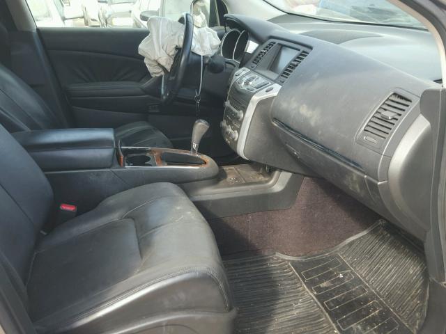 JN8AZ18W89W142961 - 2009 NISSAN MURANO S GRAY photo 5