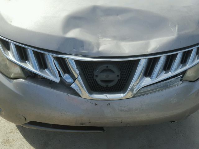 JN8AZ18W89W142961 - 2009 NISSAN MURANO S GRAY photo 9