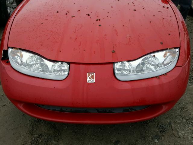 1G8ZR12792Z296965 - 2002 SATURN SC2 RED photo 9