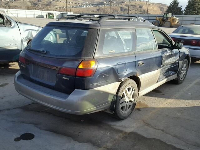 4S3BH665117604429 - 2001 SUBARU LEGACY OUT BLUE photo 4