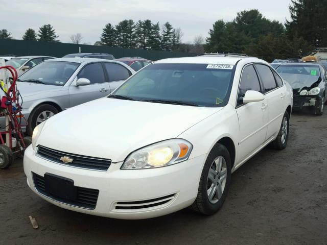 2G1WB55K189172835 - 2008 CHEVROLET IMPALA LS WHITE photo 2