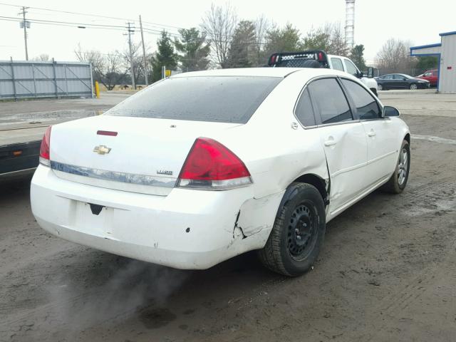 2G1WB55K189172835 - 2008 CHEVROLET IMPALA LS WHITE photo 4