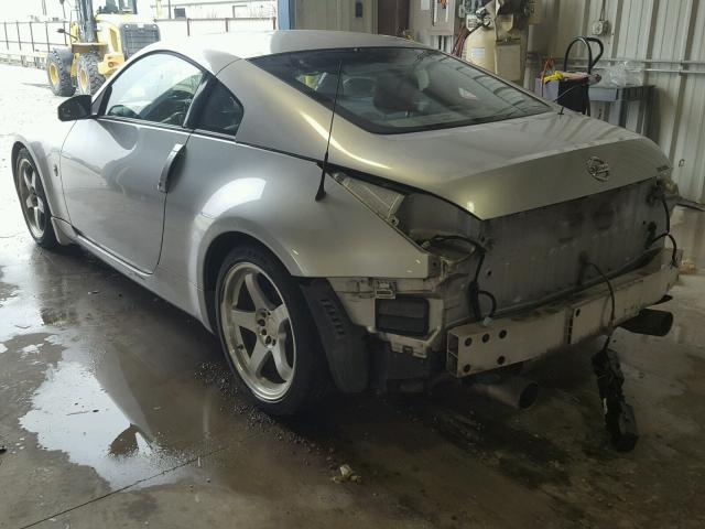 JN1AZ34EX4T051059 - 2004 NISSAN 350Z COUPE SILVER photo 3