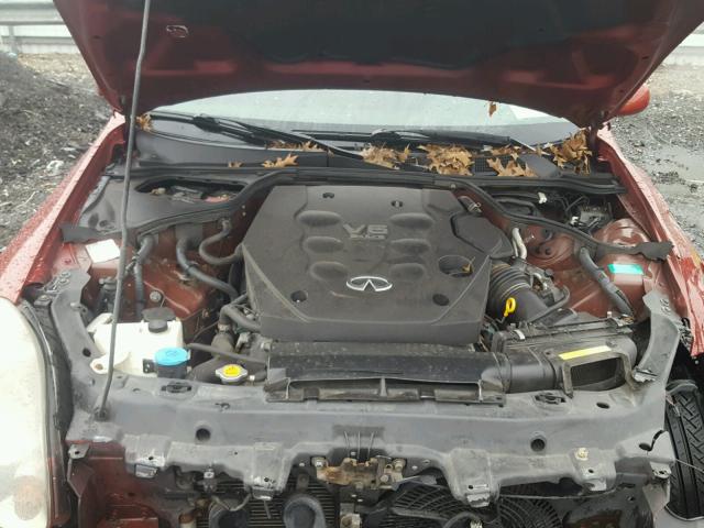 JNKCV51E83M017100 - 2003 INFINITI G35 RED photo 7