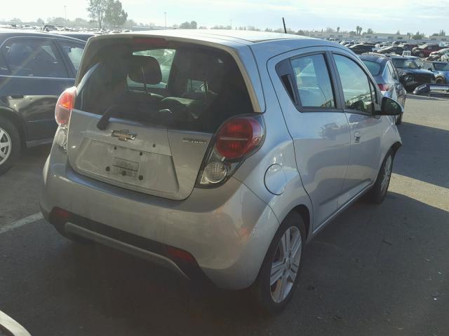 KL8CD6S95FC718501 - 2015 CHEVROLET SPARK 1LT SILVER photo 4