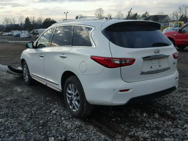 5N1AL0MM2DC321918 - 2013 INFINITI JX35 BASE WHITE photo 3