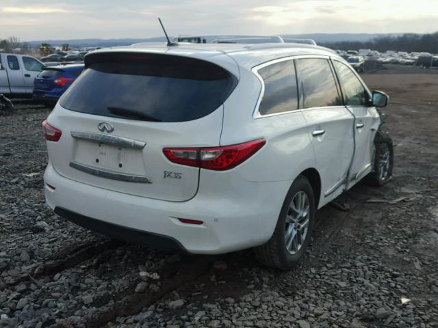 5N1AL0MM2DC321918 - 2013 INFINITI JX35 BASE WHITE photo 4