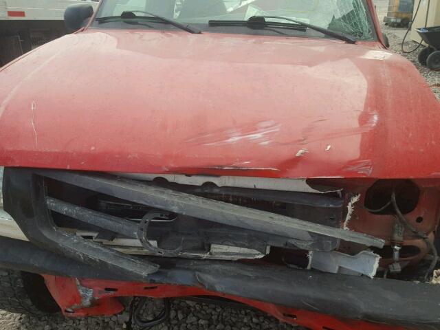 4F4YR12U51TM15059 - 2001 MAZDA B3000 RED photo 7