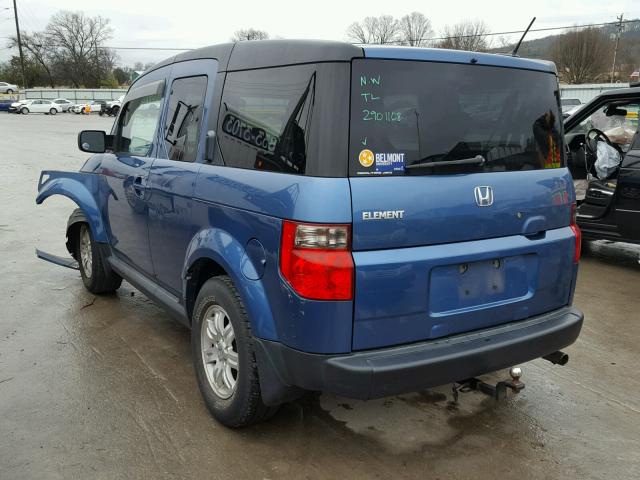 5J6YH28706L011283 - 2006 HONDA ELEMENT EX BLUE photo 3