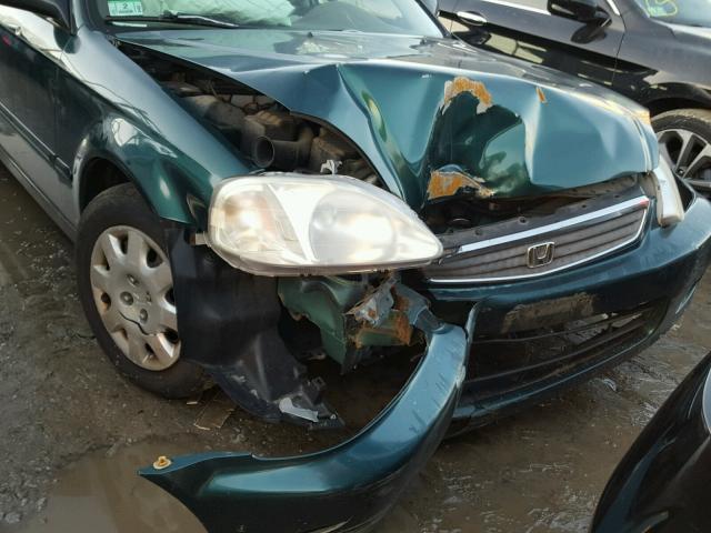 2HGEJ6611XH530135 - 1999 HONDA CIVIC BASE GREEN photo 9