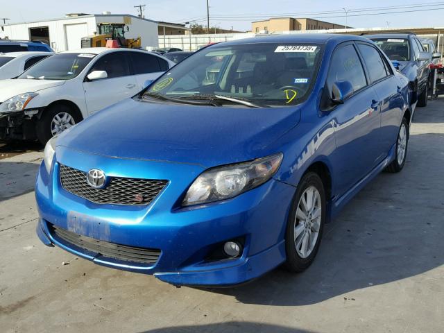 2T1BU4EE0AC437898 - 2010 TOYOTA COROLLA BA BLUE photo 2