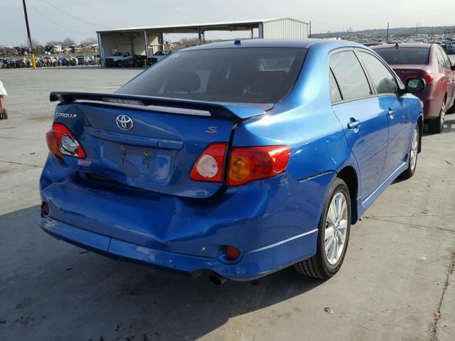 2T1BU4EE0AC437898 - 2010 TOYOTA COROLLA BA BLUE photo 4