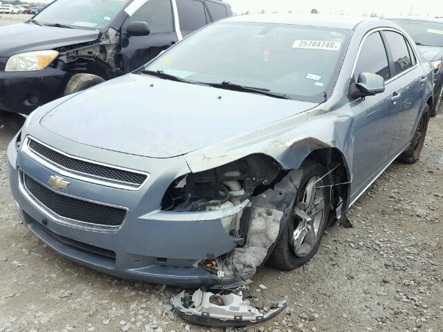 1G1ZH57B99F162247 - 2009 CHEVROLET MALIBU 1LT BLUE photo 2