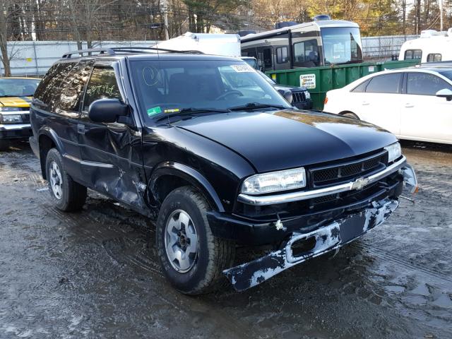 1GNCT18X95K100659 - 2005 CHEVROLET BLAZER BLACK photo 1