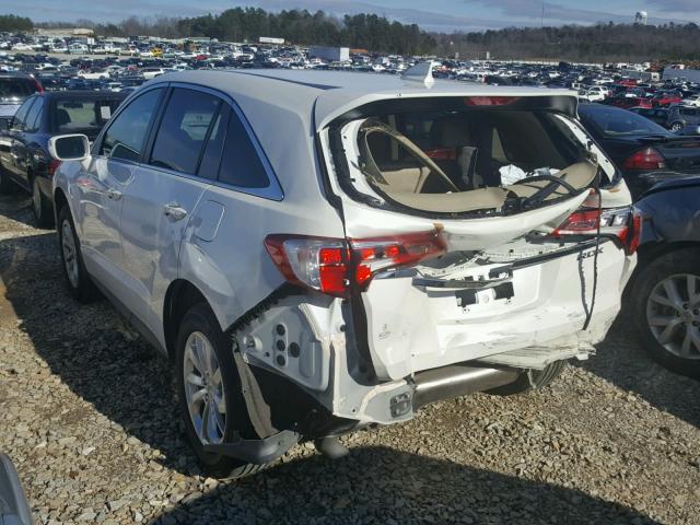 5J8TB3H35GL017393 - 2016 ACURA RDX BASE WHITE photo 3