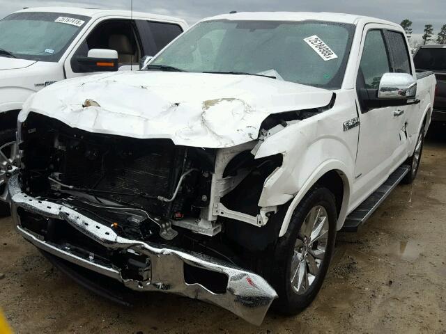 1FTEW1CGXHKD07274 - 2017 FORD F150 SUPER WHITE photo 2