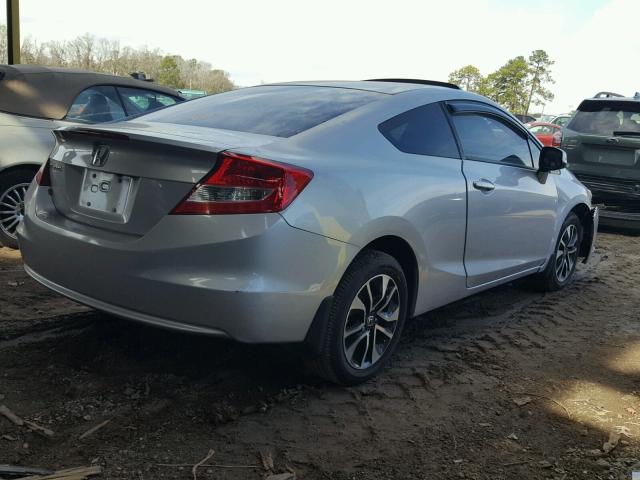 2HGFG3B00DH530136 - 2013 HONDA CIVIC EXL SILVER photo 4