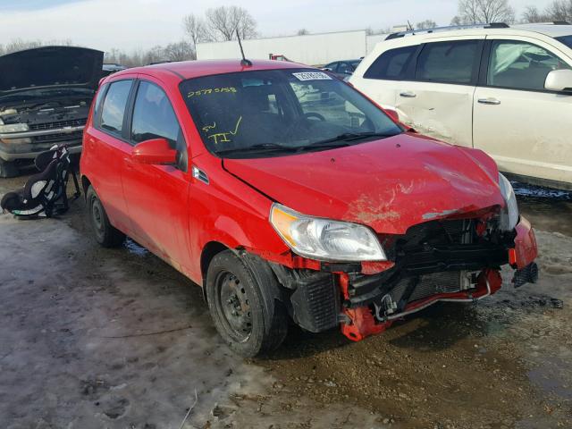 KL1TD6DE1AB053782 - 2010 CHEVROLET AVEO LS RED photo 1