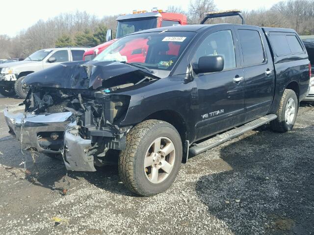 1N6AA07B77N223820 - 2007 NISSAN TITAN XE BLACK photo 2