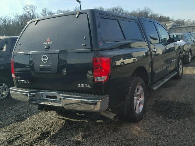 1N6AA07B77N223820 - 2007 NISSAN TITAN XE BLACK photo 4