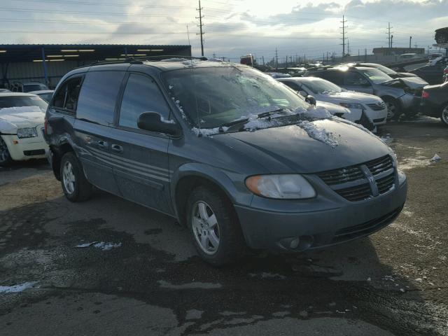 2D4GP44L75R174525 - 2005 DODGE GRAND CARA TEAL photo 1