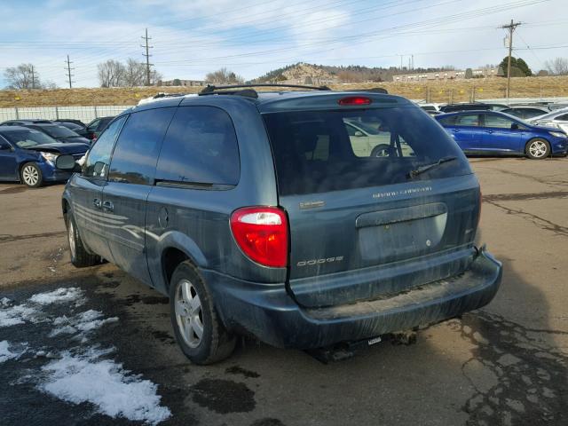 2D4GP44L75R174525 - 2005 DODGE GRAND CARA TEAL photo 3