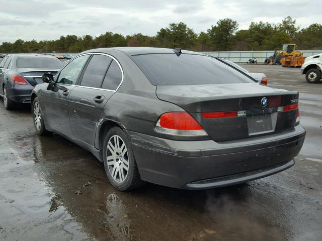 WBAGL634X3DP62303 - 2003 BMW 745 I GRAY photo 3