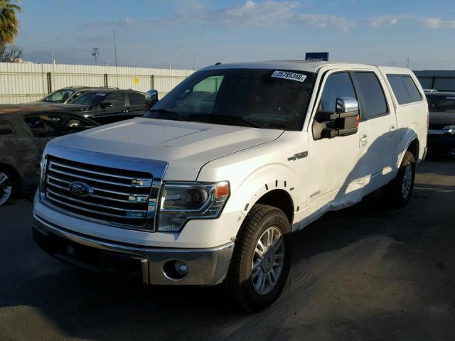 1FTFW1CT5DFD41532 - 2013 FORD F150 SUPER WHITE photo 2