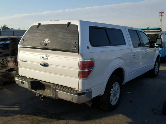 1FTFW1CT5DFD41532 - 2013 FORD F150 SUPER WHITE photo 4