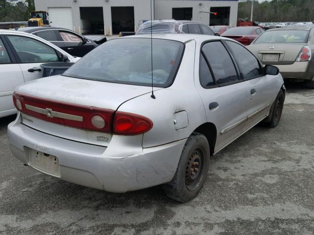 1G1JC52F337206931 - 2003 CHEVROLET CAVALIER SILVER photo 4