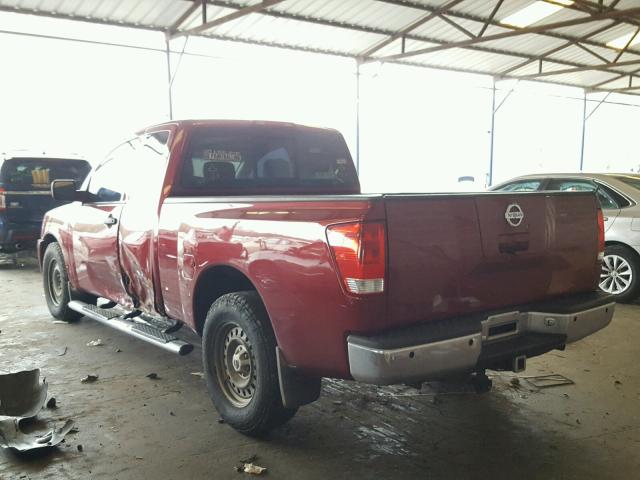 1N6AA06A74N516086 - 2004 NISSAN TITAN XE BURGUNDY photo 3