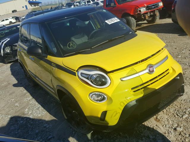 ZFBCFADH9FZ033054 - 2015 FIAT 500L TREKK YELLOW photo 1