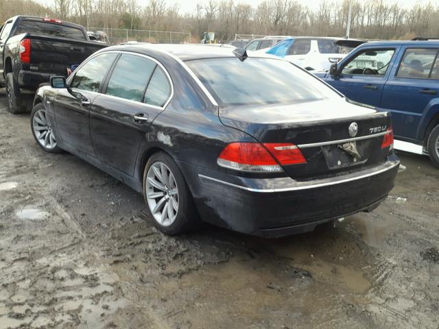 WBAHN83587DT65102 - 2007 BMW 750 BLACK photo 3