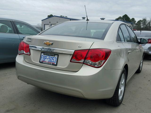 1G1PK5SB8E7373377 - 2014 CHEVROLET CRUZE LT TAN photo 4