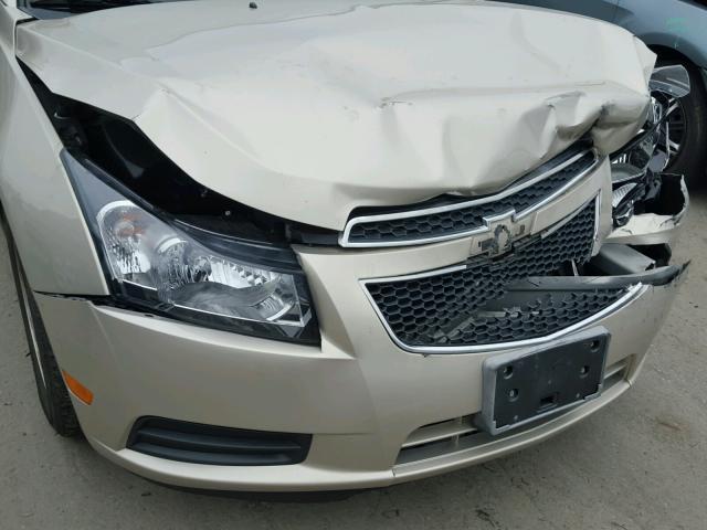 1G1PK5SB8E7373377 - 2014 CHEVROLET CRUZE LT TAN photo 9