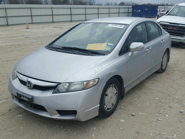 JHMFA36289S019056 - 2009 HONDA CIVIC HYBR SILVER photo 2