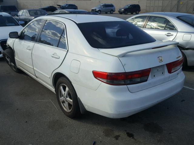 1HGCM56624A024375 - 2004 HONDA ACCORD EX WHITE photo 3