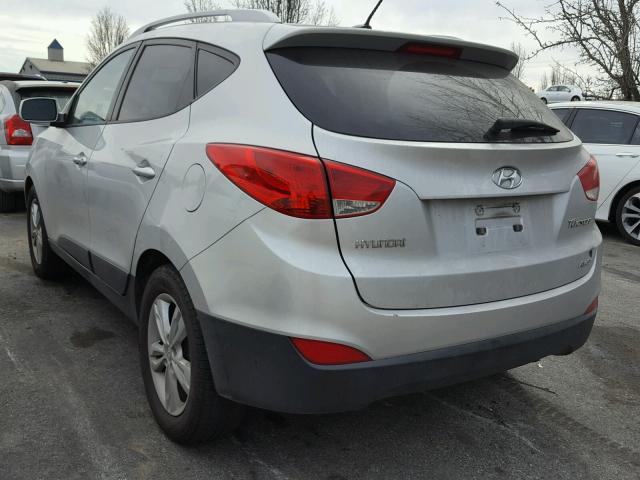 KM8JUCAC4BU205041 - 2011 HYUNDAI TUCSON GLS SILVER photo 3